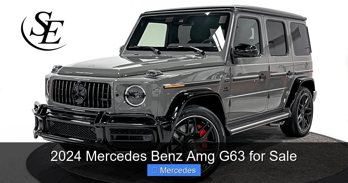 2024 Mercedes Benz Amg G63 for Sale