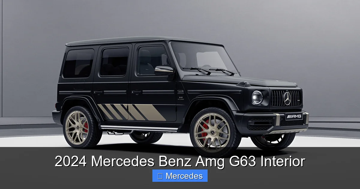 2024 Mercedes Benz Amg G63 Interior
