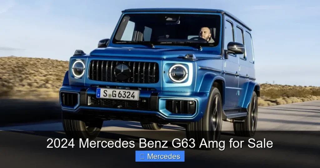 2024 Mercedes Benz G63 Amg for Sale