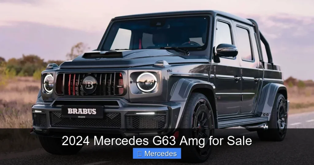 2024 Mercedes G63 Amg for Sale
