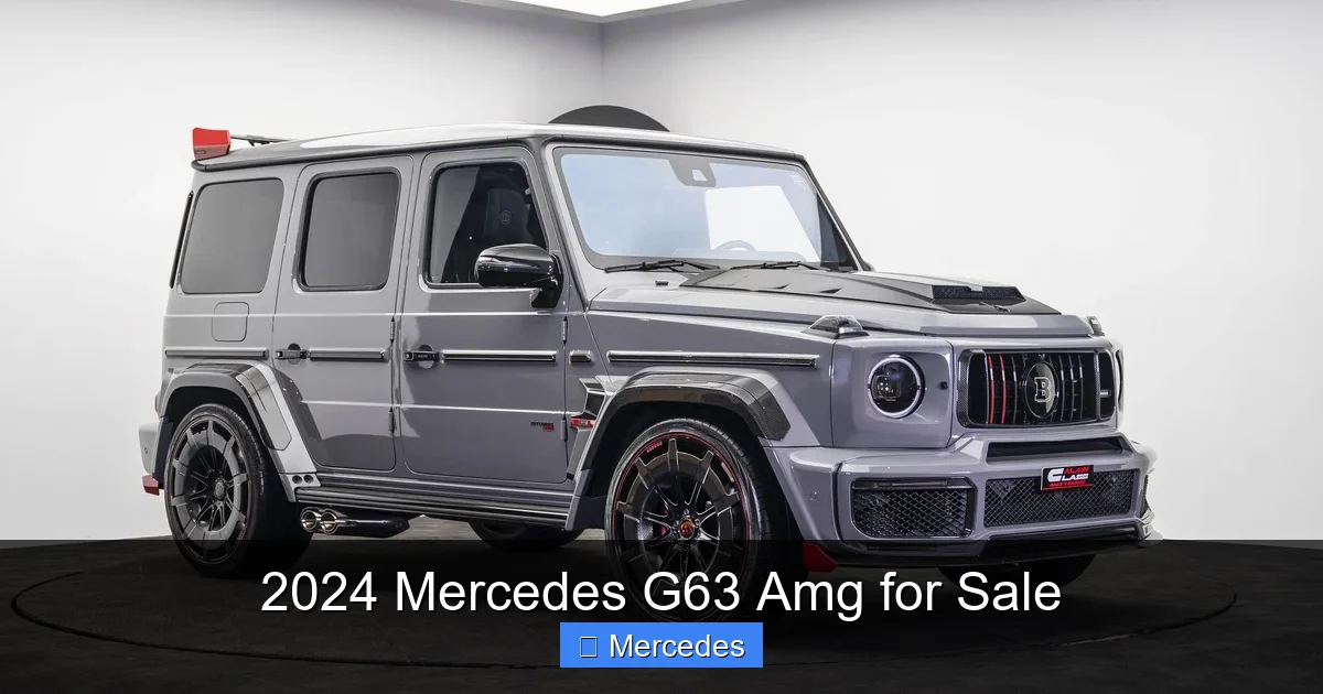 2024 Mercedes G63 Amg for Sale
