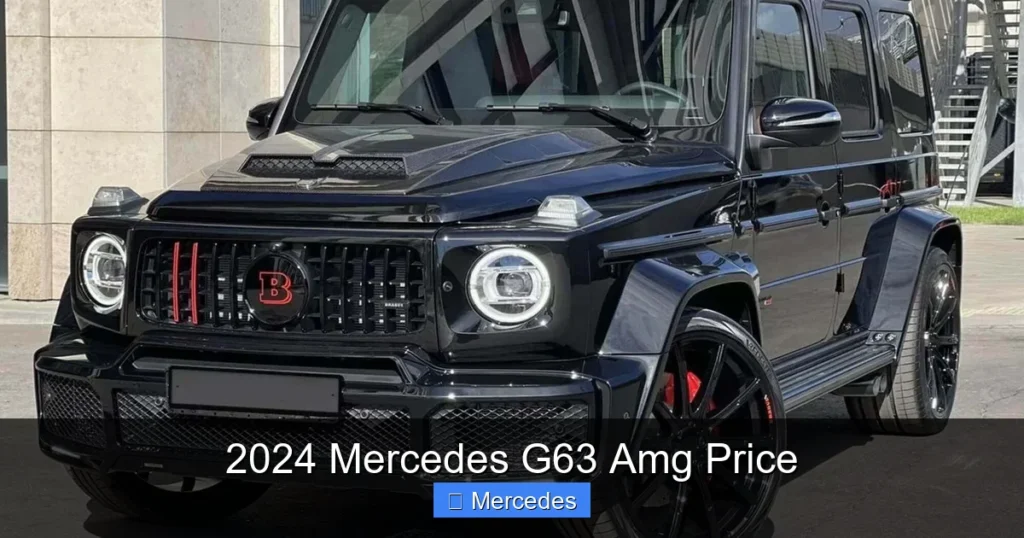 2024 Mercedes G63 Amg Price