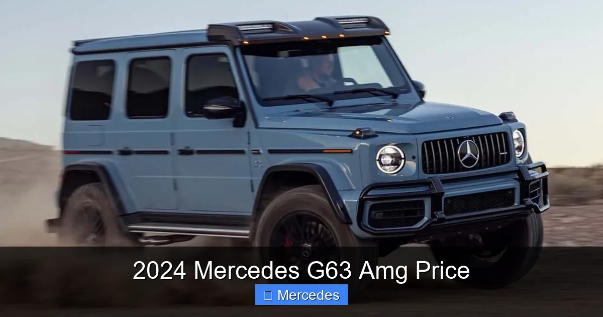 2024 Mercedes G63 Amg Price
