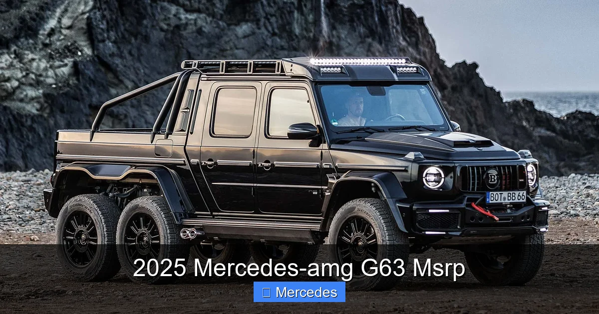 2025 Mercedes-amg G63 Msrp