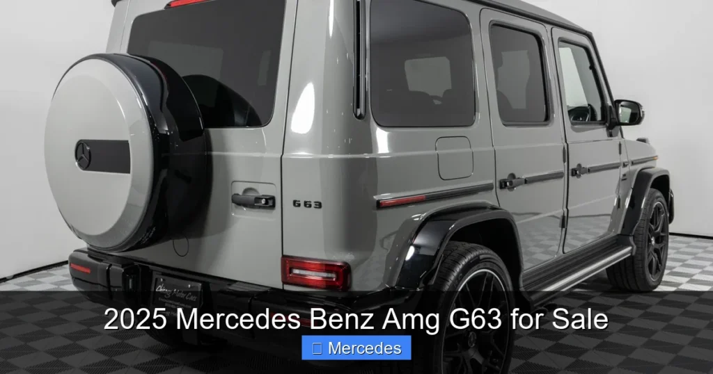 2025 Mercedes Benz Amg G63 for Sale