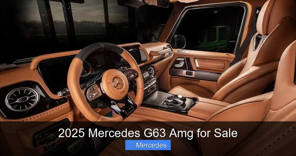 2025 Mercedes G63 Amg for Sale