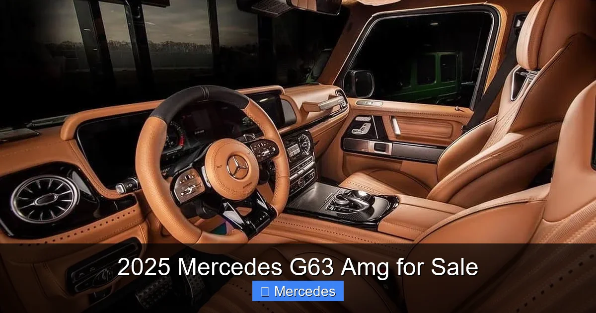 2025 Mercedes G63 Amg for Sale