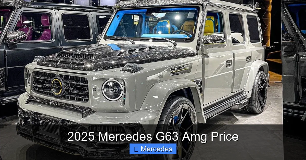 2025 Mercedes G63 Amg Price