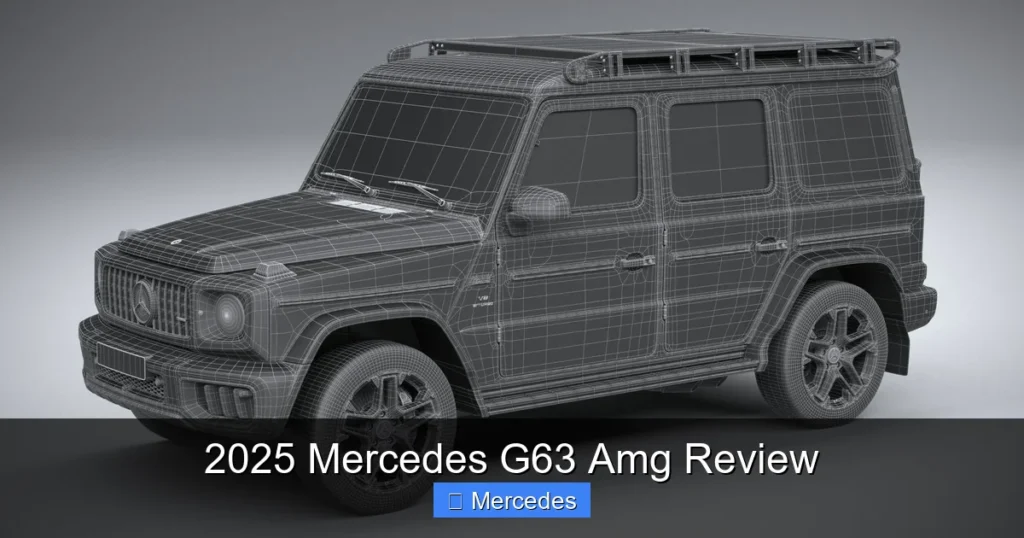 2025 Mercedes G63 Amg Review