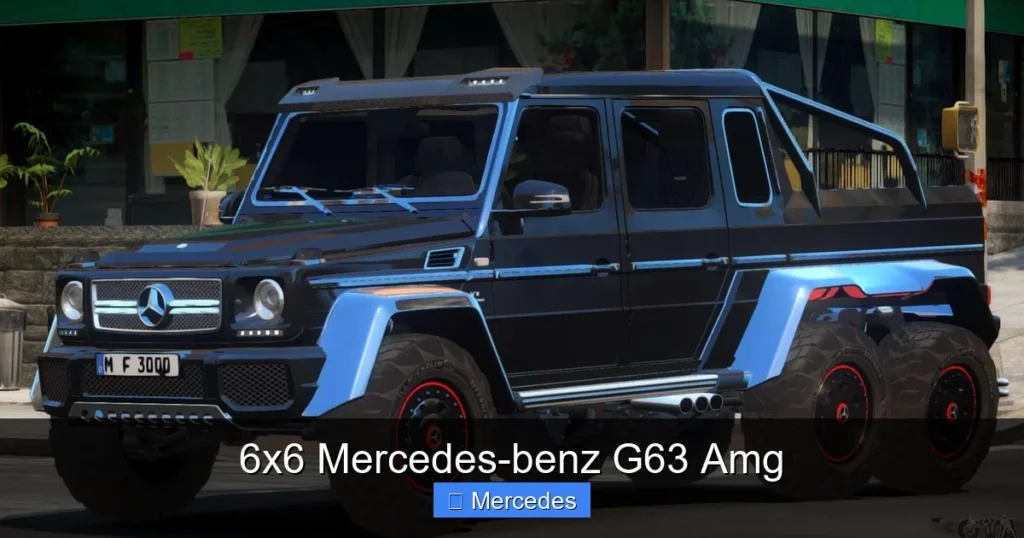 6x6 Mercedes-benz G63 Amg