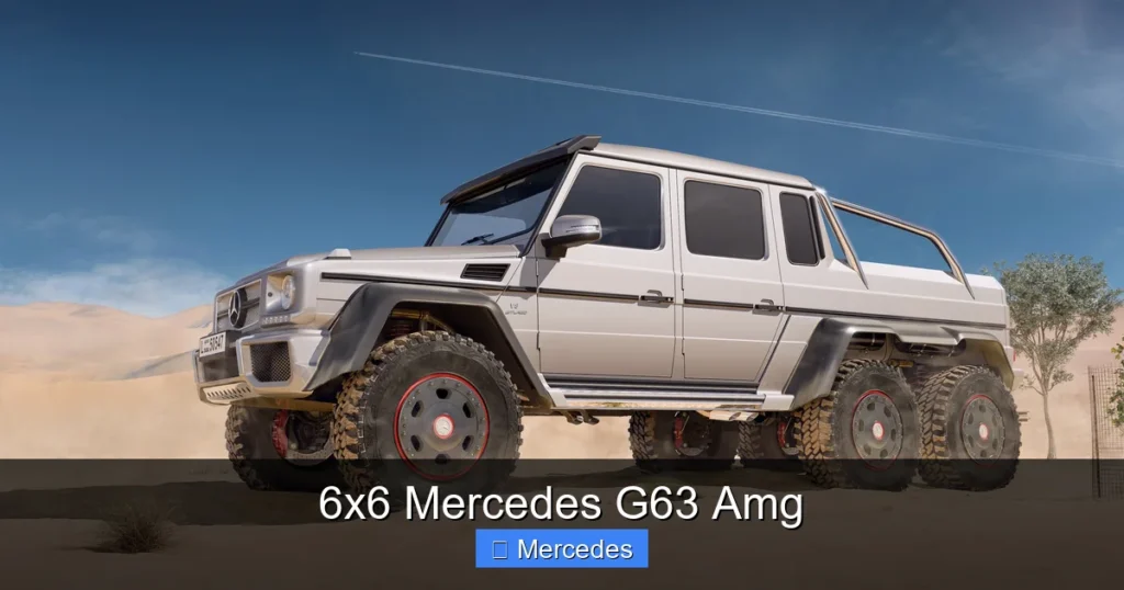 6x6 Mercedes G63 Amg