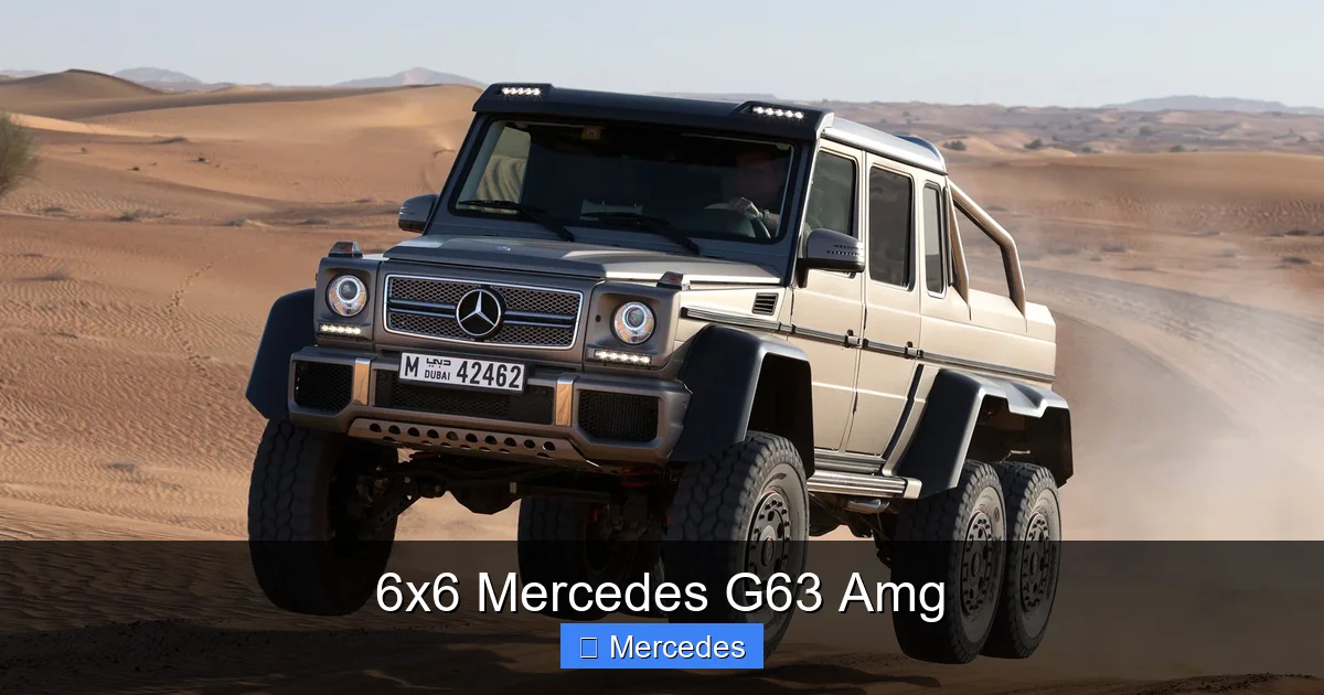 6x6 Mercedes G63 Amg