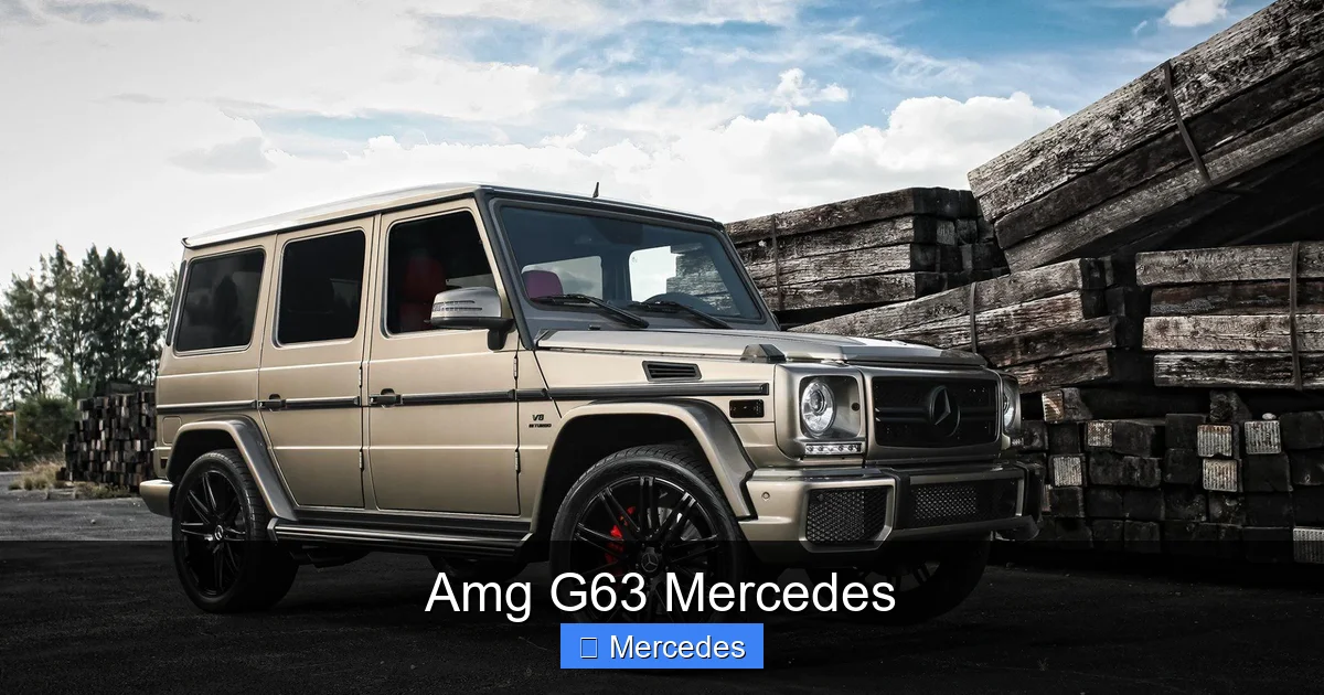 Amg G63 Mercedes