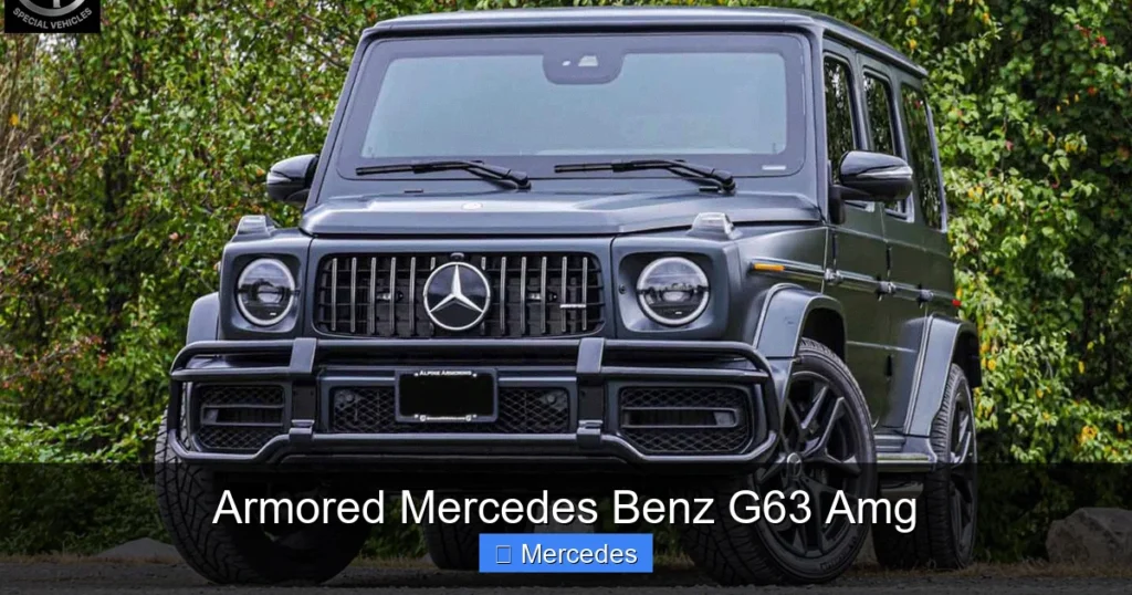 Armored Mercedes Benz G63 Amg
