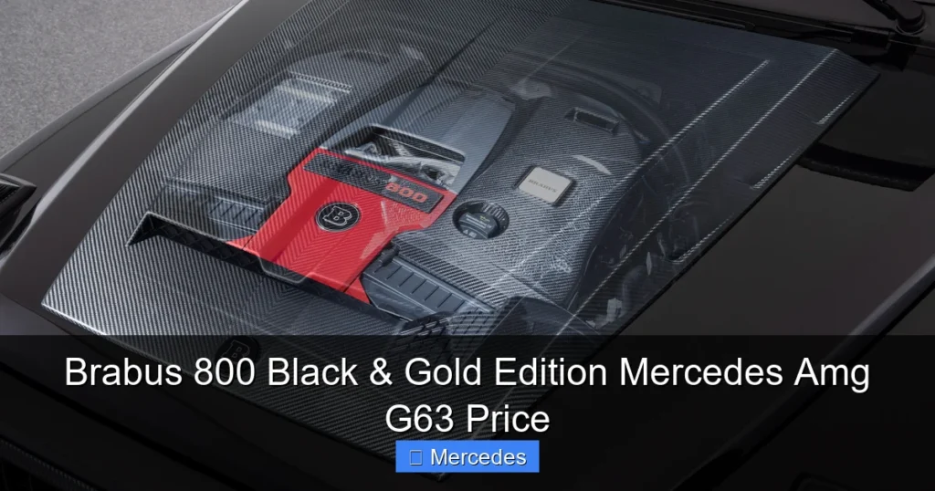 Brabus 800 Black & Gold Edition Mercedes Amg G63 Price