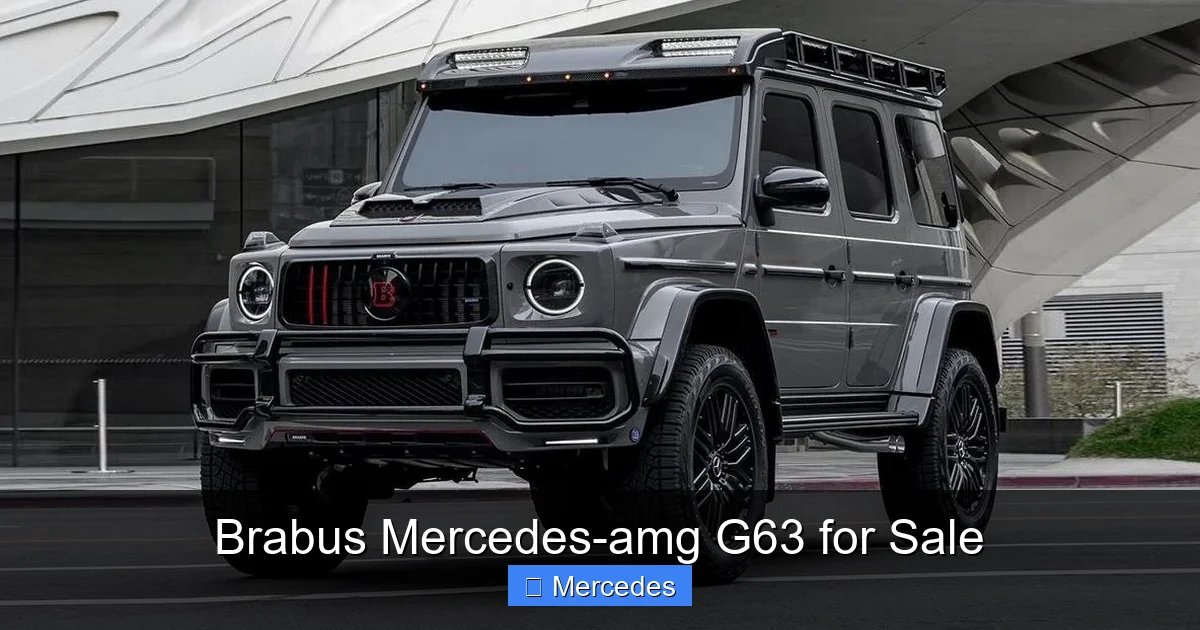 Brabus Mercedes-amg G63 for Sale