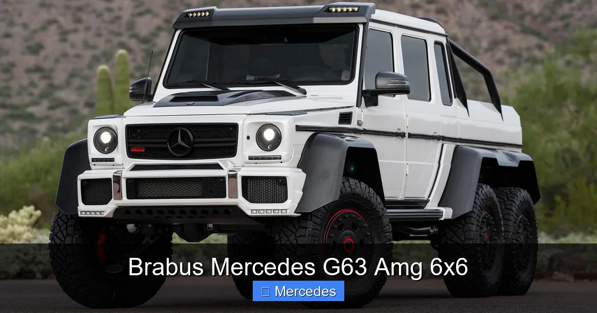 Brabus Mercedes G63 Amg 6x6