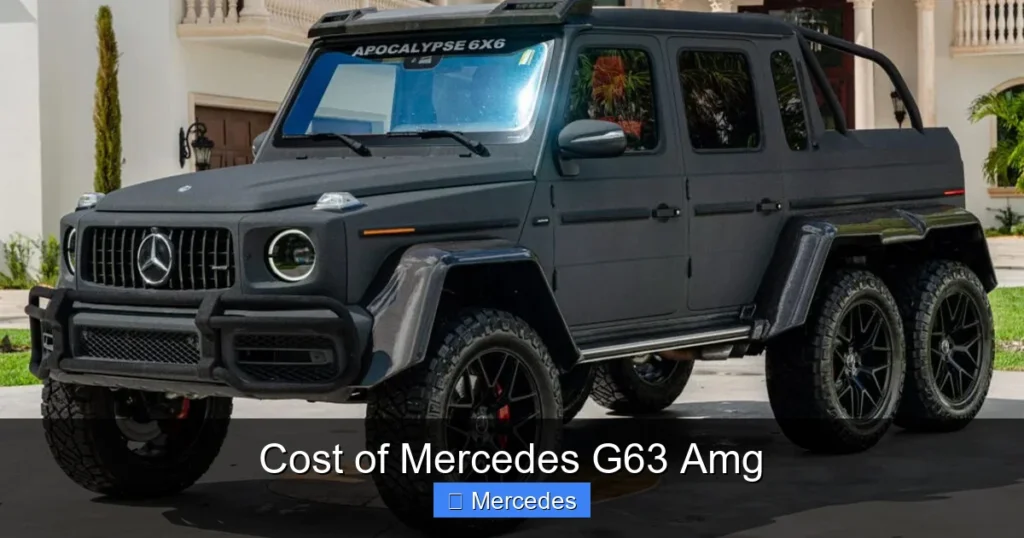 Cost of Mercedes G63 Amg