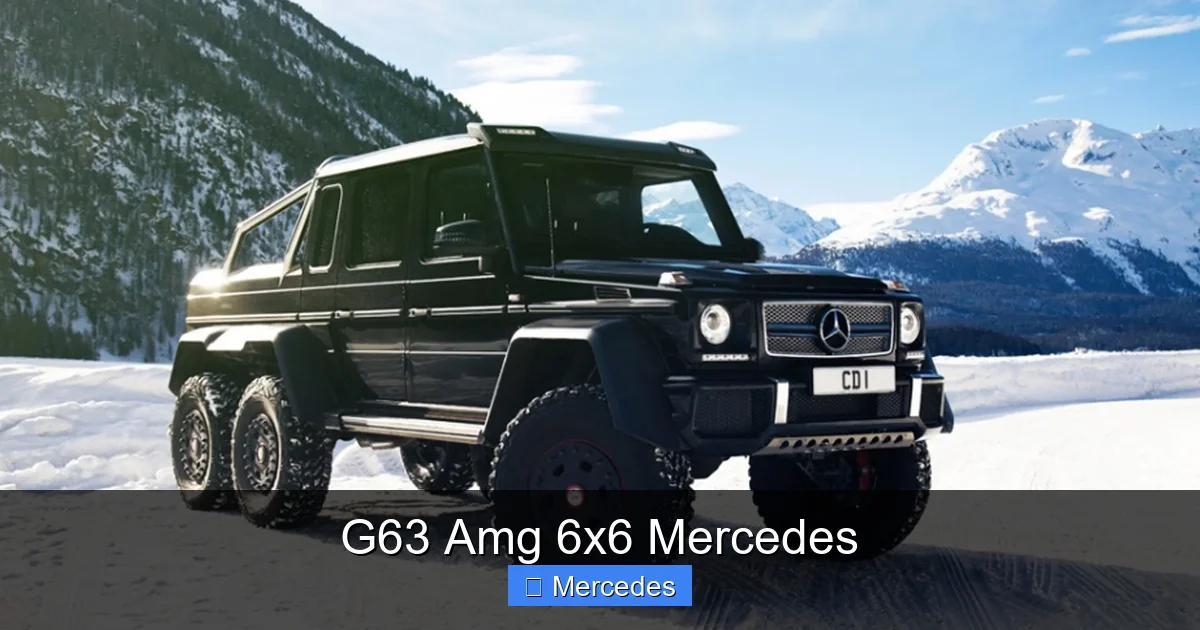 G63 Amg 6x6 Mercedes