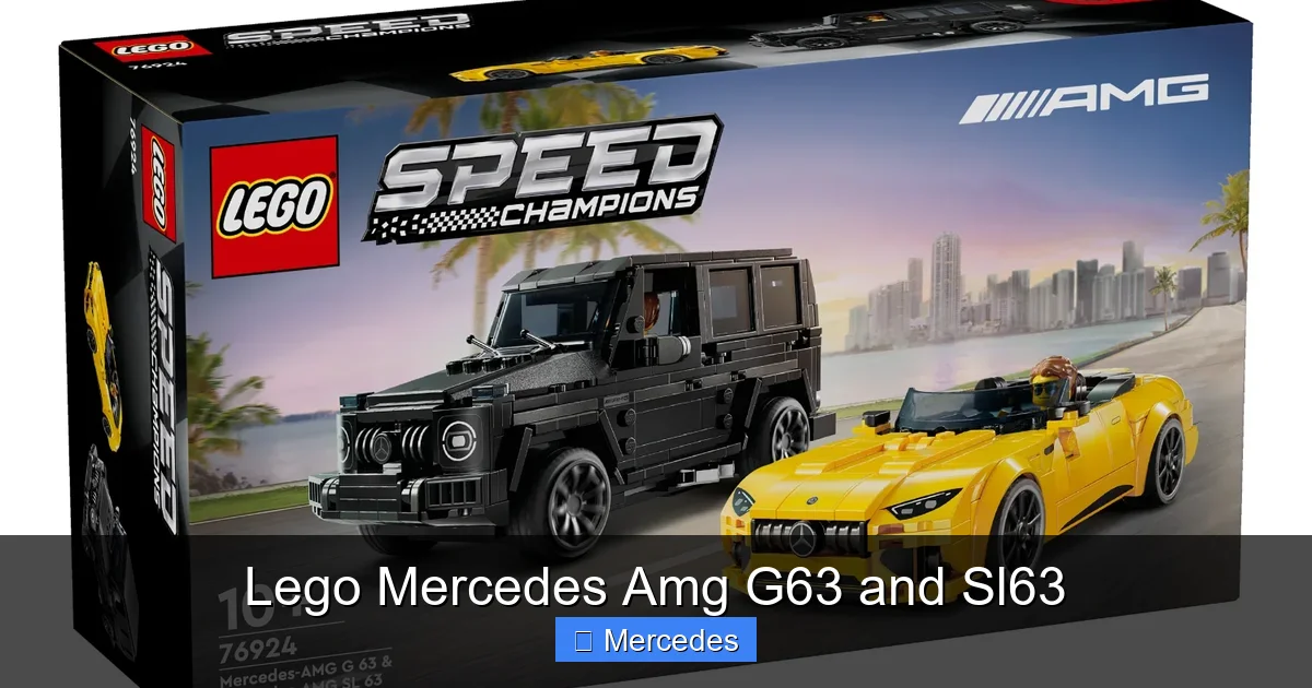 Lego Mercedes Amg G63 and Sl63