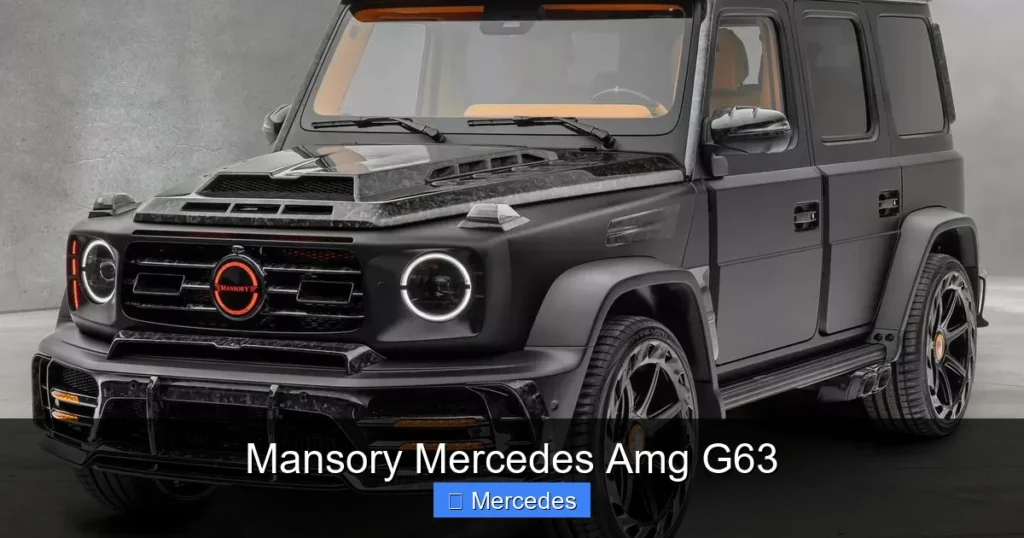 Mansory Mercedes Amg G63