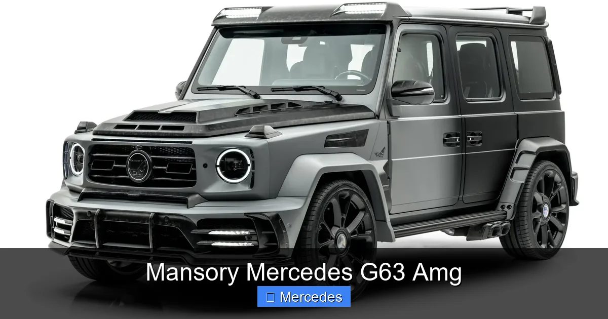 Mansory Mercedes G63 Amg