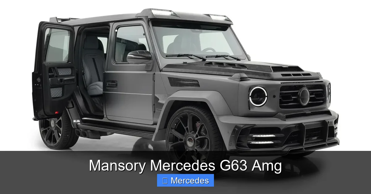 Mansory Mercedes G63 Amg