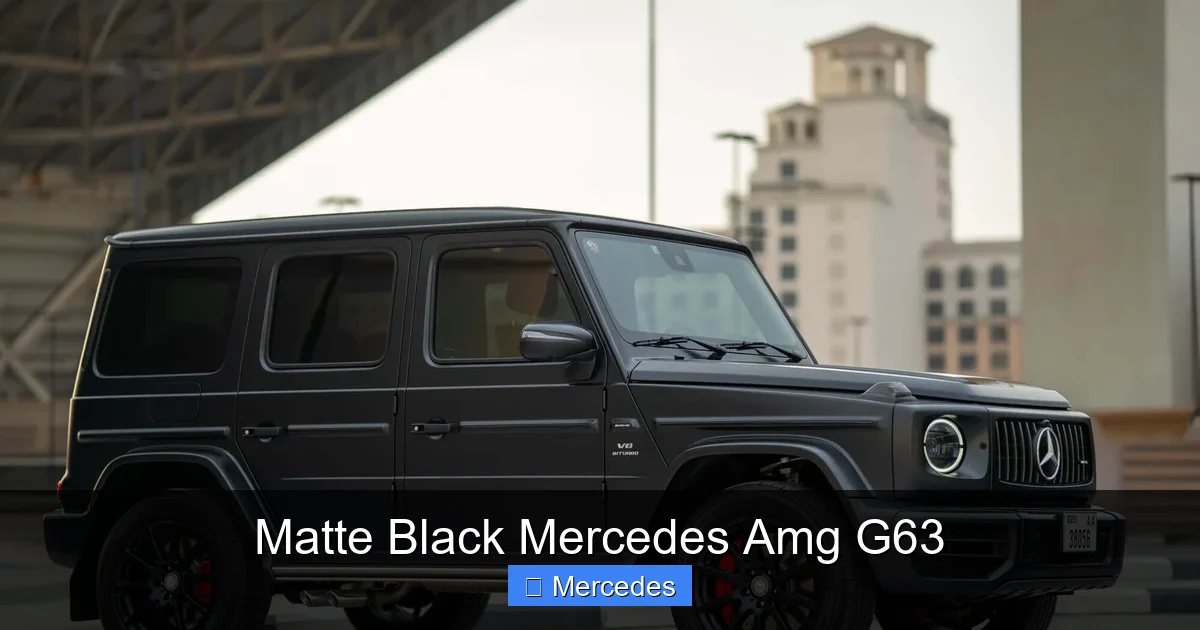 Matte Black Mercedes Amg G63