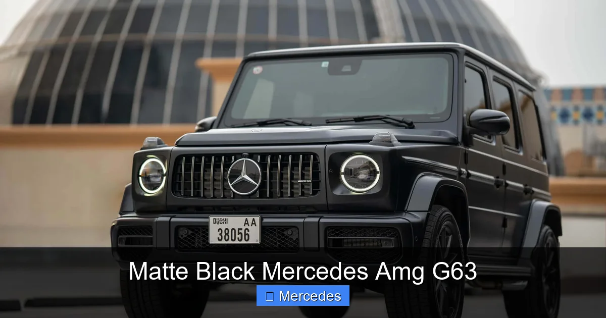 Matte Black Mercedes Amg G63