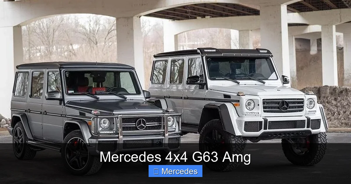 Mercedes 4x4 G63 Amg
