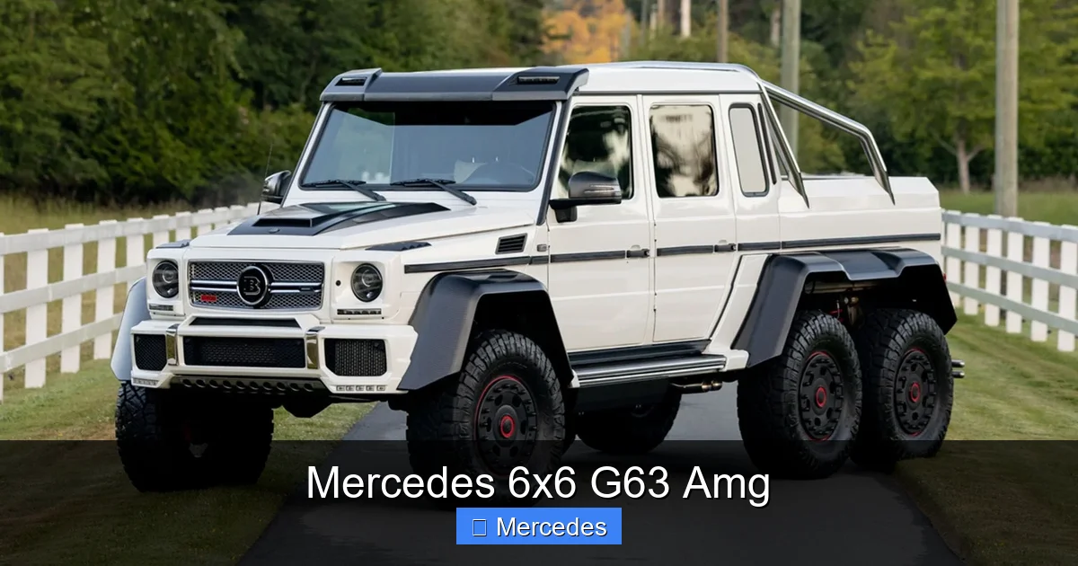 Mercedes 6x6 G63 Amg