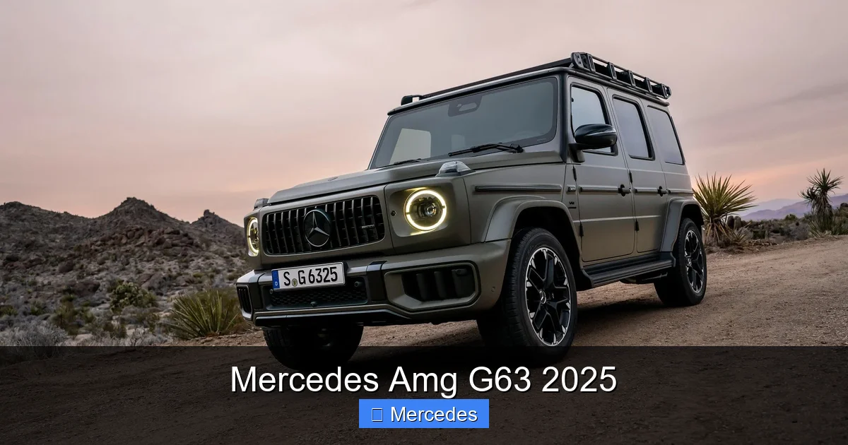 Mercedes Amg G63 2025