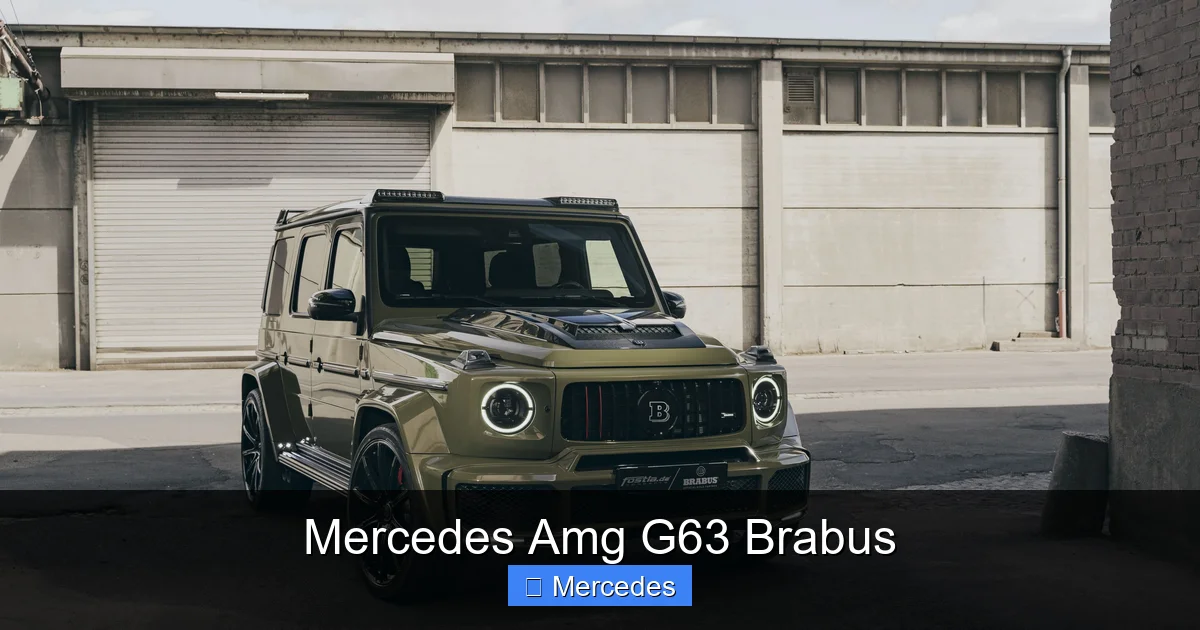 Mercedes Amg G63 Brabus