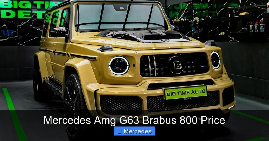 Mercedes Amg G63 Brabus 800 Price