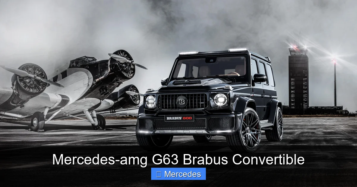 Mercedes-amg G63 Brabus Convertible