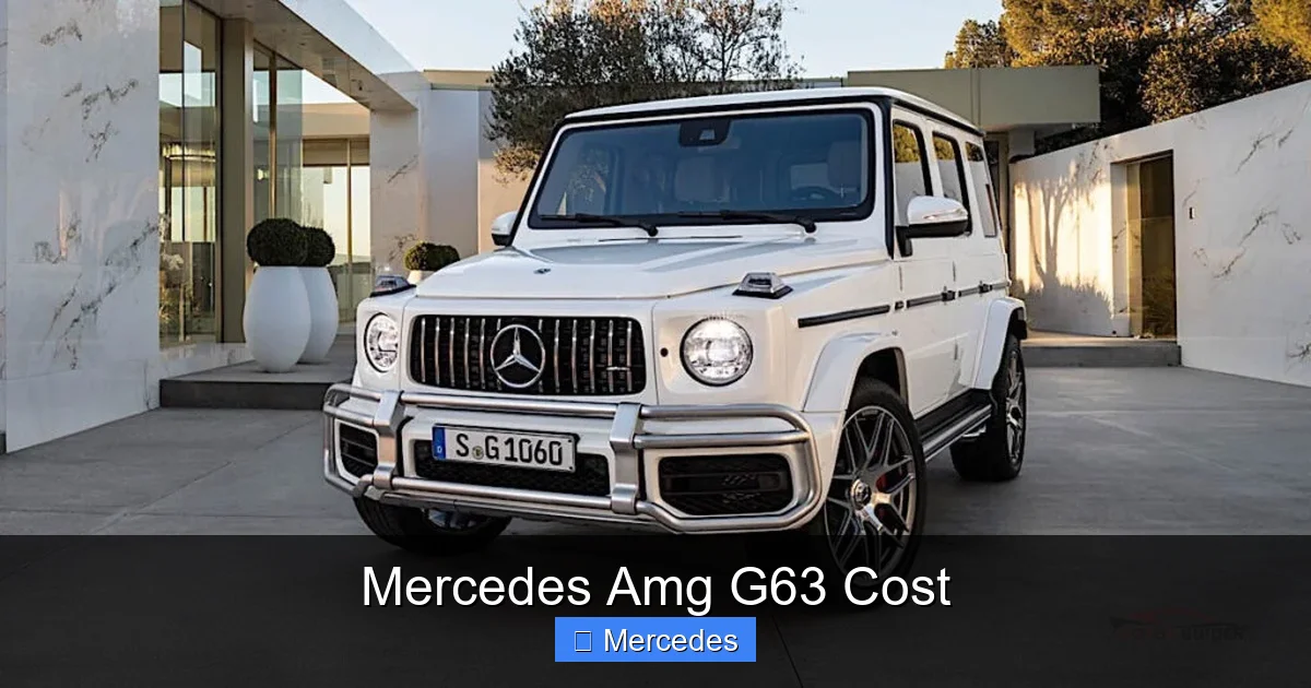 Mercedes Amg G63 Cost