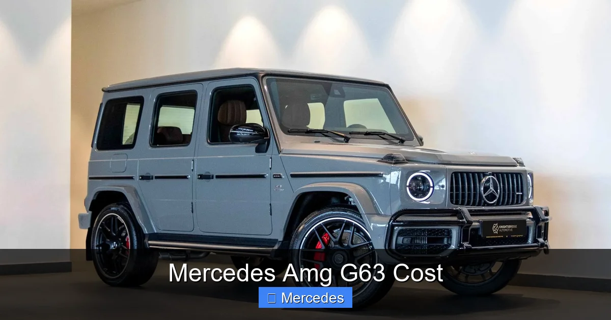 Mercedes Amg G63 Cost