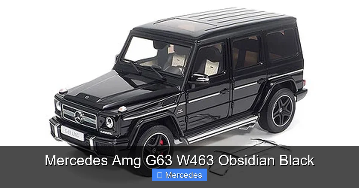 Mercedes Amg G63 W463 Obsidian Black