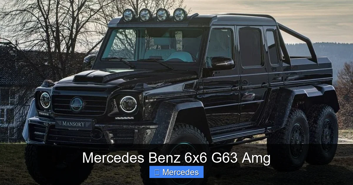 Mercedes Benz 6x6 G63 Amg