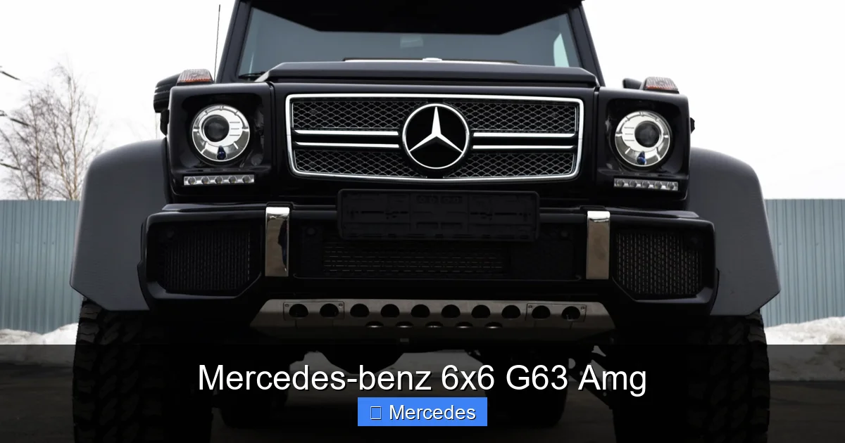 Mercedes-benz 6x6 G63 Amg