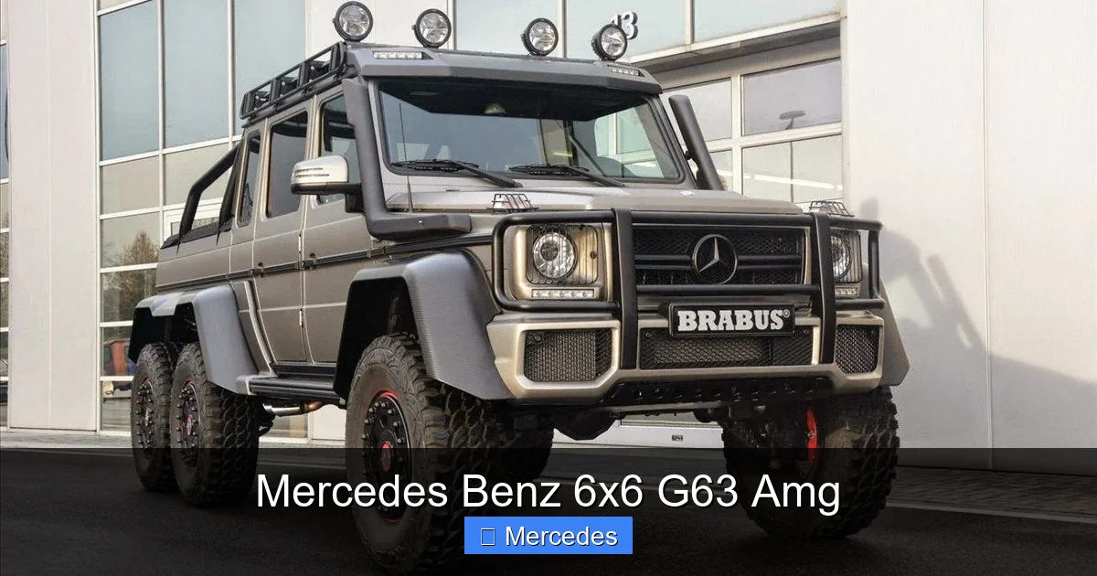 Mercedes Benz 6x6 G63 Amg