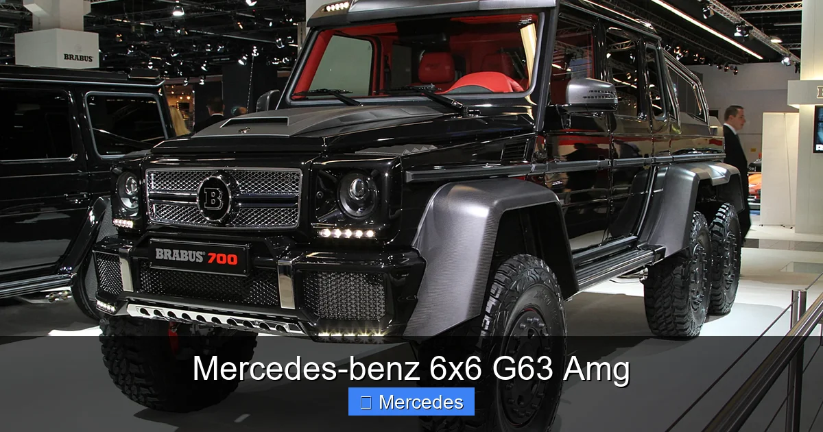 Mercedes-benz 6x6 G63 Amg