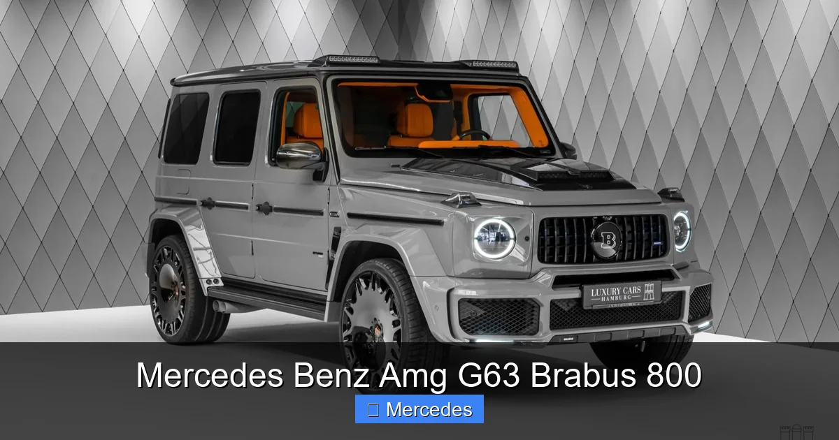 Mercedes Benz Amg G63 Brabus 800