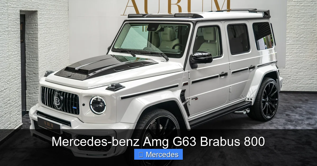 Mercedes-benz Amg G63 Brabus 800