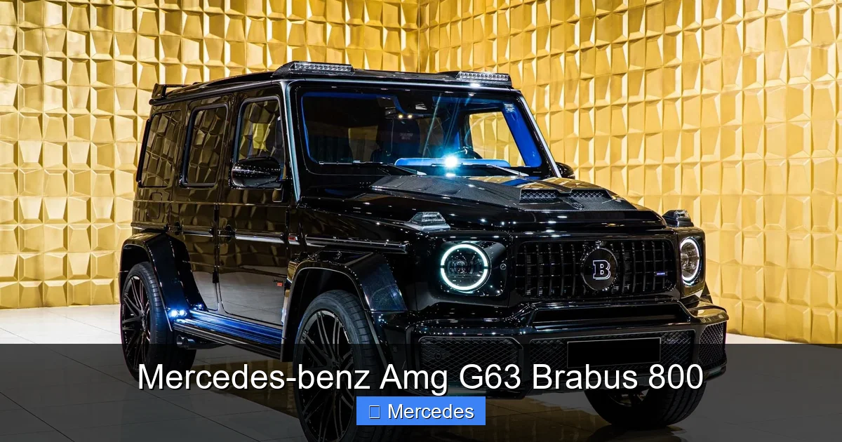 Mercedes-benz Amg G63 Brabus 800