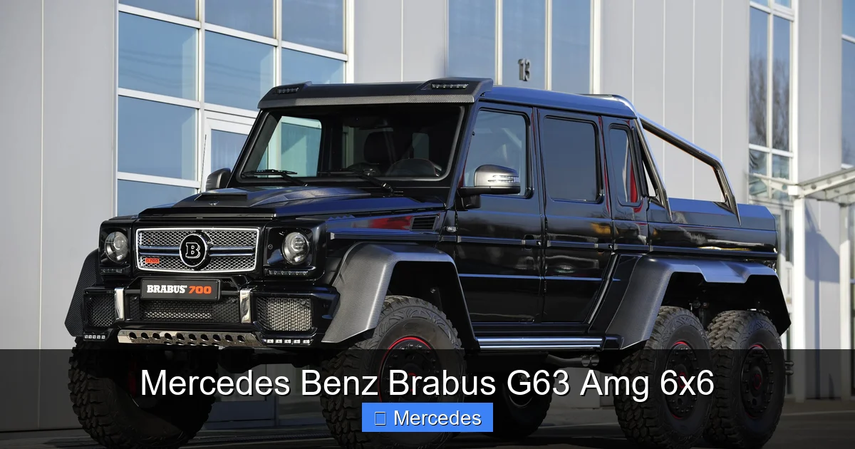 Mercedes Benz Brabus G63 Amg 6x6