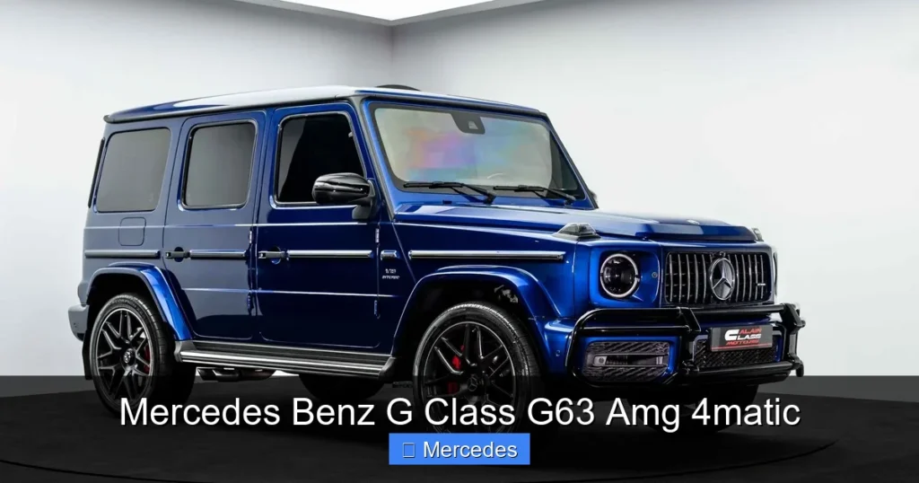 Mercedes Benz G Class G63 Amg 4matic