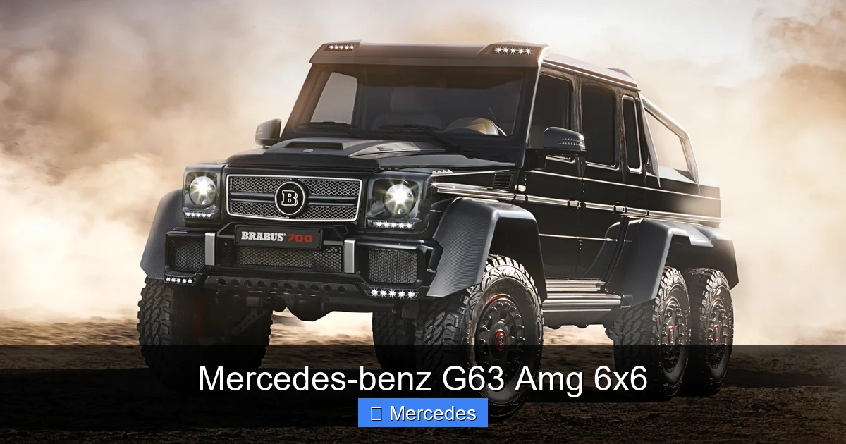 Mercedes-benz G63 Amg 6x6