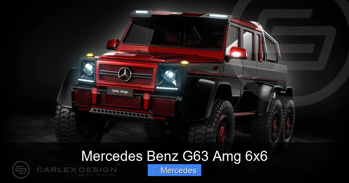 Mercedes Benz G63 Amg 6x6