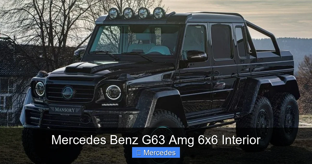 Mercedes Benz G63 Amg 6x6 Interior